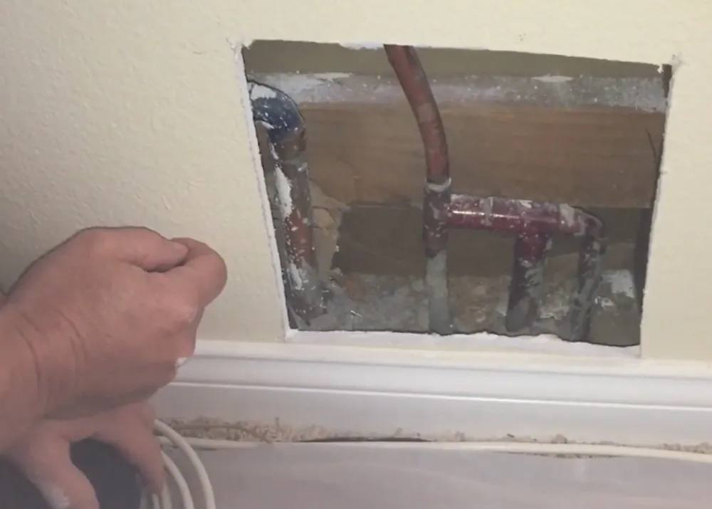 Foundation moisture testing for slab leak repair in Allen TX